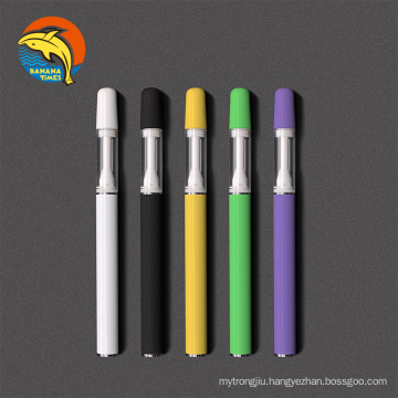 Big intake hole empty 1ml ceramic coil vape Holland warehouse rechargeable private label vaporizer pen for thick oil